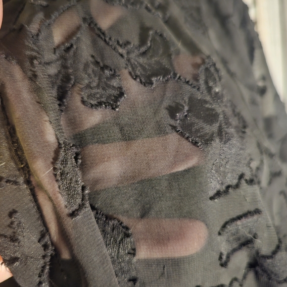 Torrid black lace like over blouse - Picture 5 of 5
